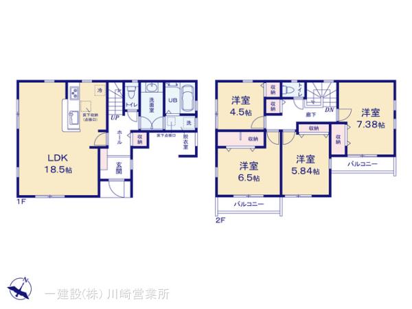 リーブルガーデン金沢区長浜２丁目の見取り図