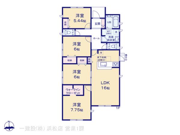 リーブルガーデン中央区白鳥町の見取り図