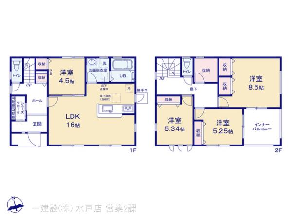 リーブルガーデンひたちなか阿字ヶ浦町５期の見取り図