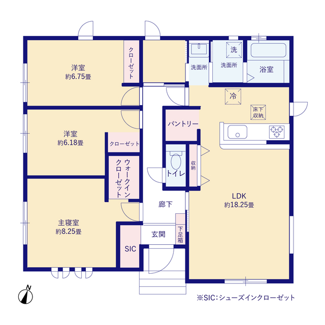 グラファーレ4279八重瀬町富盛４期２棟の見取り図