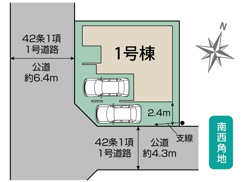 ブルーミングガーデンさいたま市南区内谷７丁目１棟の見取り図