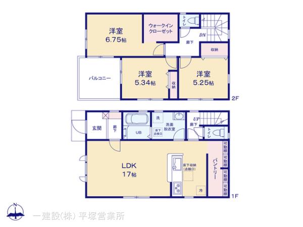 リーブルガーデン伊勢原市高森台３丁目の見取り図
