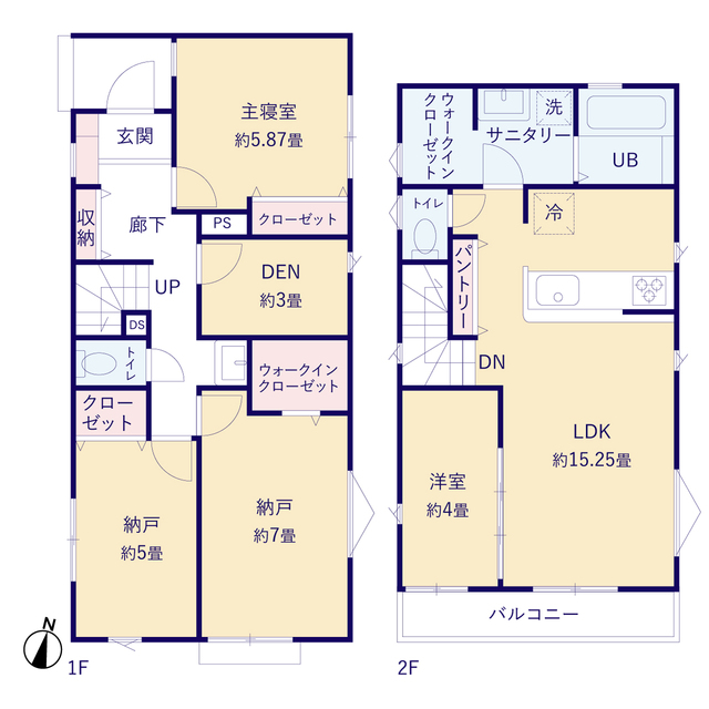 ティアラ4390東村山市秋津町６期５棟の見取り図