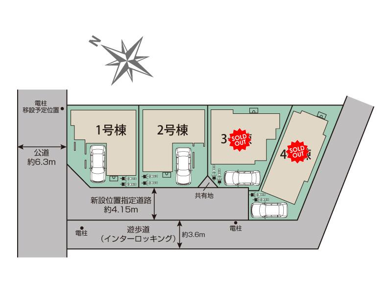 ブルーミングガーデンさいたま市大宮区堀の内町２丁目２期４棟の見取り図