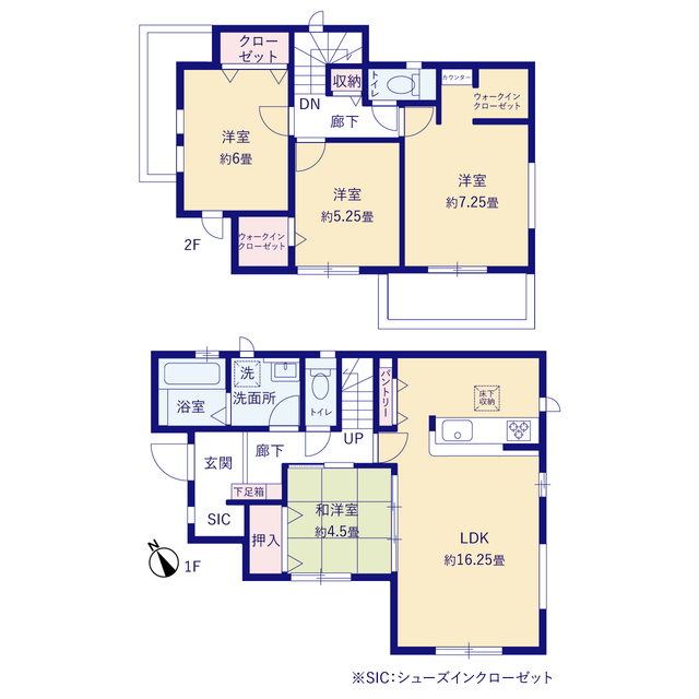 グラファーレ4217佐倉市中志津５１期１棟の見取り図