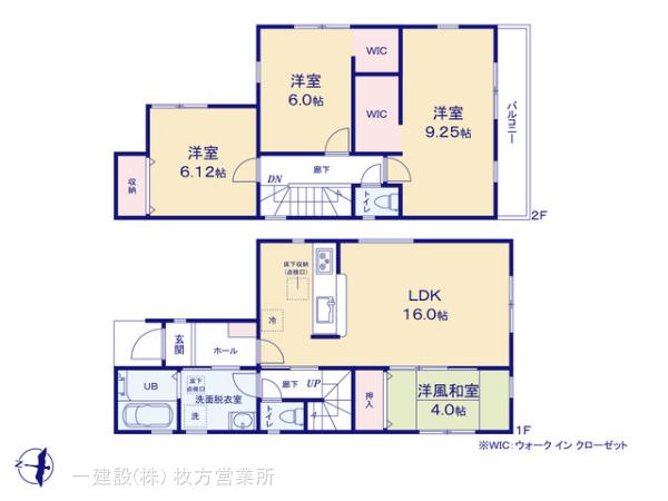 リーブルガーデン枚方市出口４丁目２期の見取り図
