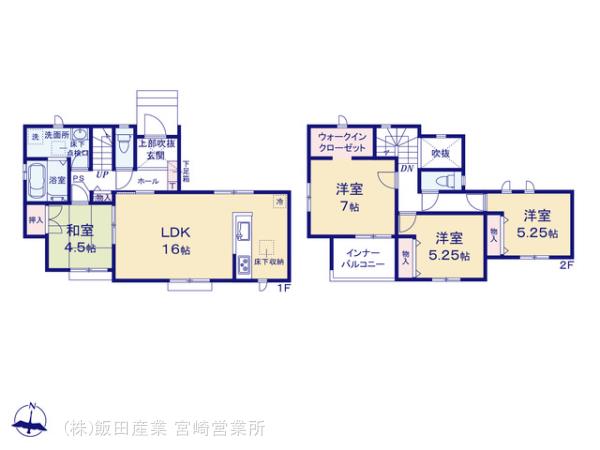 ハートフルタウン宮崎市天満3丁目3番の見取り図