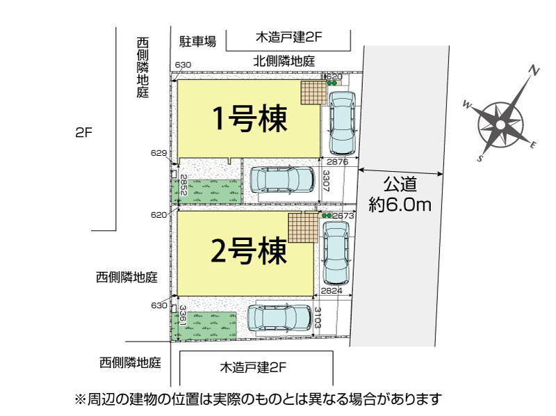 ブルーミングガーデン川越市砂新田１丁目３期２棟の見取り図