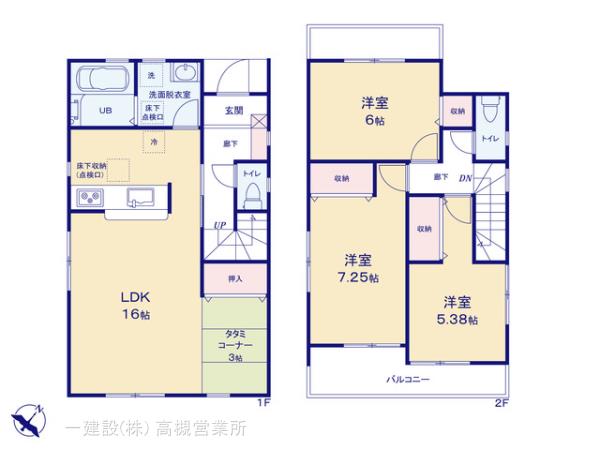 リーブルガーデン西京区大原野上里紅葉町の見取り図