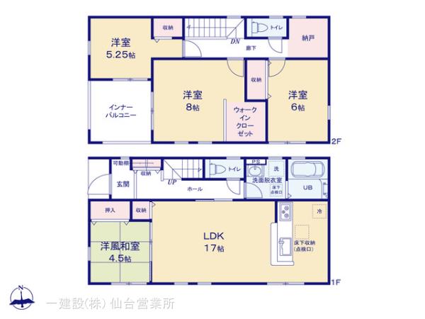 リーブルガーデン蒲生雑子袋の見取り図