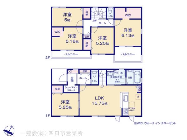 リーブルガーデン桑名市長島町大倉第３の見取り図