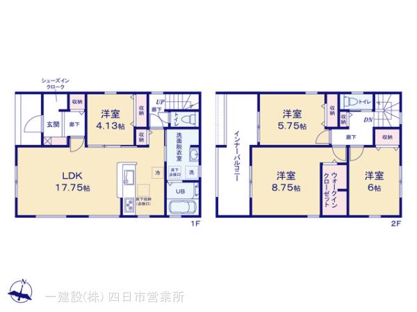 リーブルガーデン鈴鹿市自由ヶ丘の見取り図