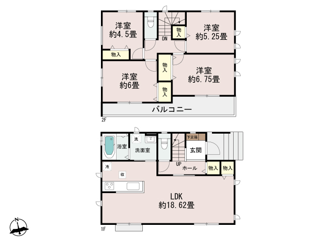 ハートフルタウン座間市西栗原2丁目4291番の見取り図