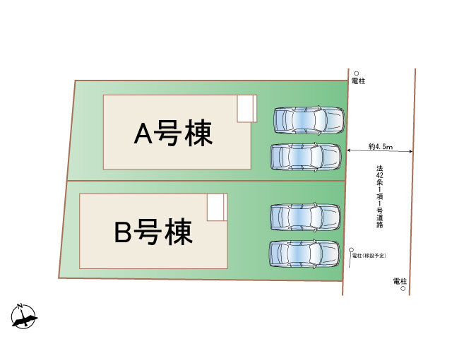 ハートフルタウン横浜市瀬谷区二ﾂ橋町60番の見取り図