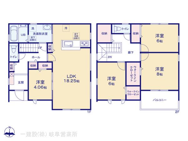 リーブルガーデン大垣市三本木第３の見取り図