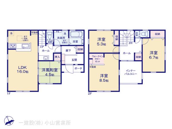リーブルガーデン第２野木潤島の見取り図