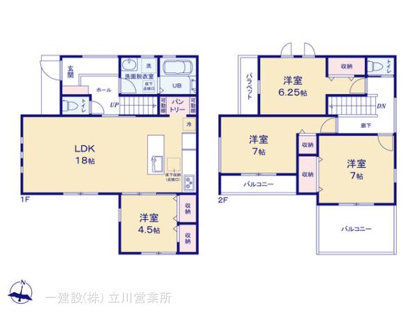 リーブルガーデン立川柴崎町第４期の見取り図