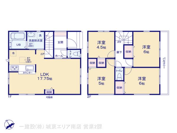 リーブルガーデン市川平田4丁目の見取り図