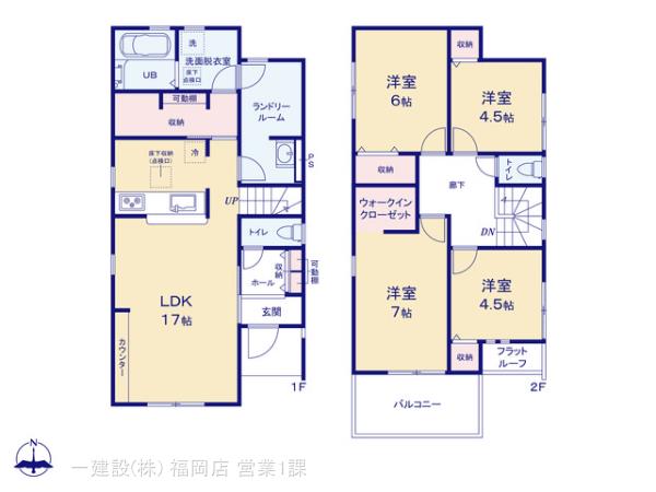 リーブルガーデン早良区梅林７丁目第二の見取り図