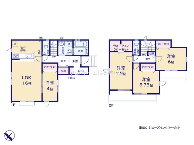 グラファーレ4255入間市扇町屋７期５棟の見取り図