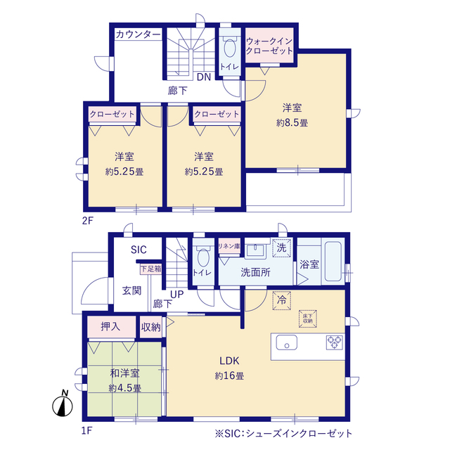 グラファーレ4211横浜市名瀬町３期３棟の見取り図