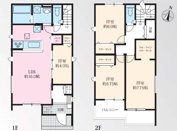 グラファーレ尾張旭市北本地ヶ原町２棟の見取り図