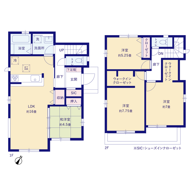 グラファーレ4241千葉市東寺山町２期２棟の見取り図