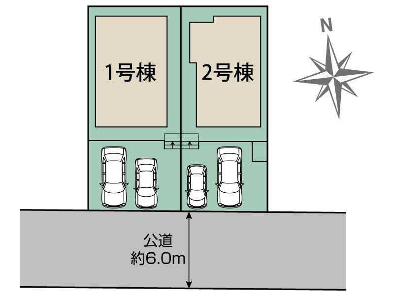 ブルーミングガーデン八王子市丸山町２棟の見取り図