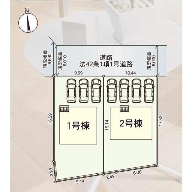 クレイドルガーデン東根市神町西 第13の見取り図