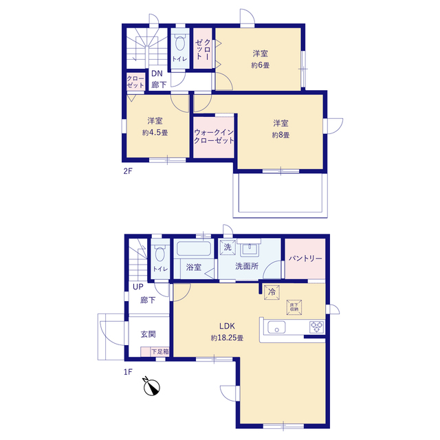 グラファーレ4214入間市扇台１０期１棟の見取り図