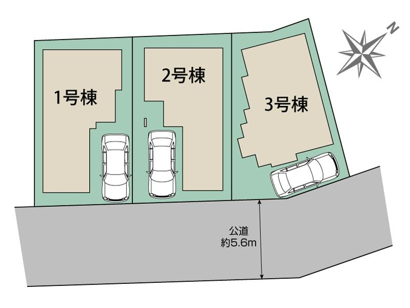 ブルーミングガーデン福岡市南区若久６丁目３棟の見取り図