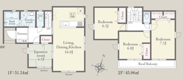 リナージュ柏酒井根６丁目　第１期の見取り図