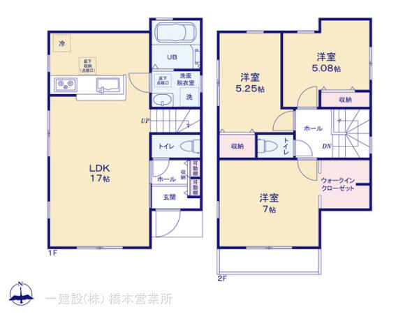 リーブルガーデン相模原上矢部第６の見取り図
