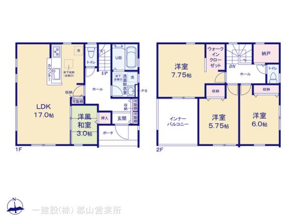 リーブルガーデン大森久保内第2の見取り図