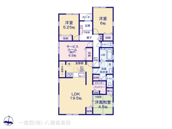 リーブルガーデン野田市中野台4期の見取り図