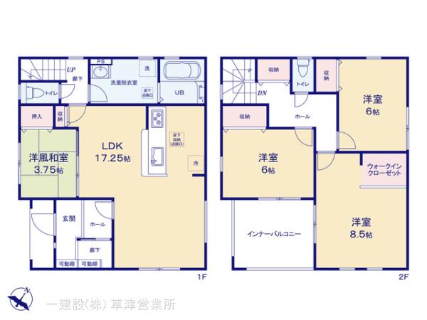 リーブルガーデン近江八幡市音羽町の見取り図