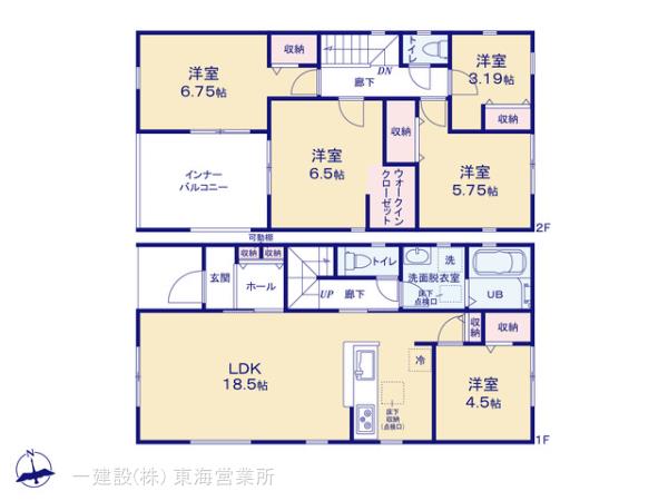 リーブルガーデン大治町八ツ屋の見取り図