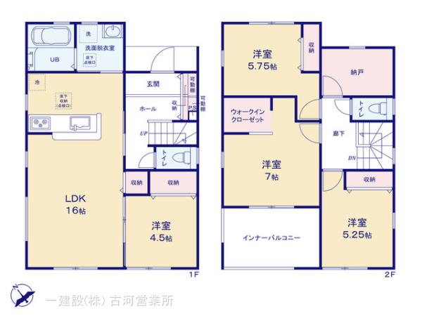 リーブルガーデン古河諸川第１３の見取り図