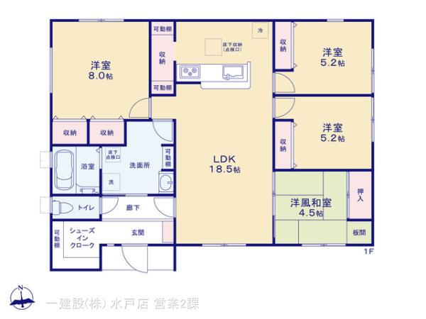 リーブルガーデン城里町石塚１５期の見取り図