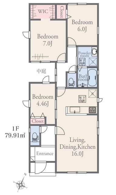 リナージュ那須塩原南郷屋２丁目　第１期の見取り図