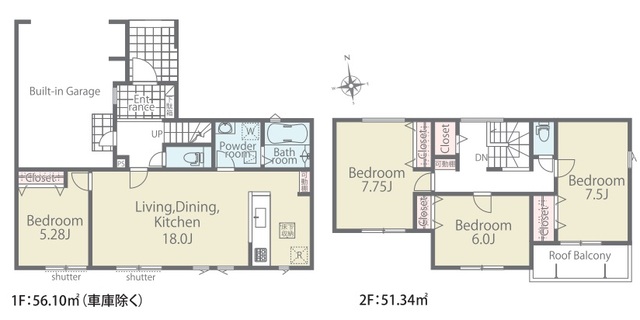 リナージュ筑西岡芹　第１期の見取り図