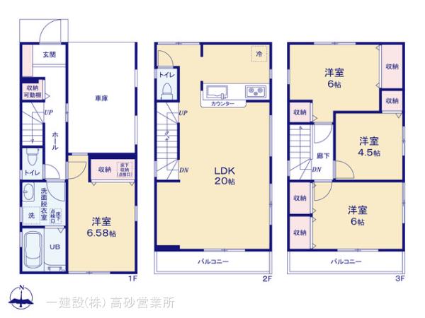 リーブルガーデン篠崎駅３期の見取り図