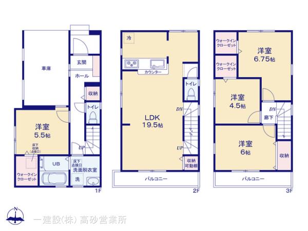 リーブルガーデン篠崎駅３期の見取り図
