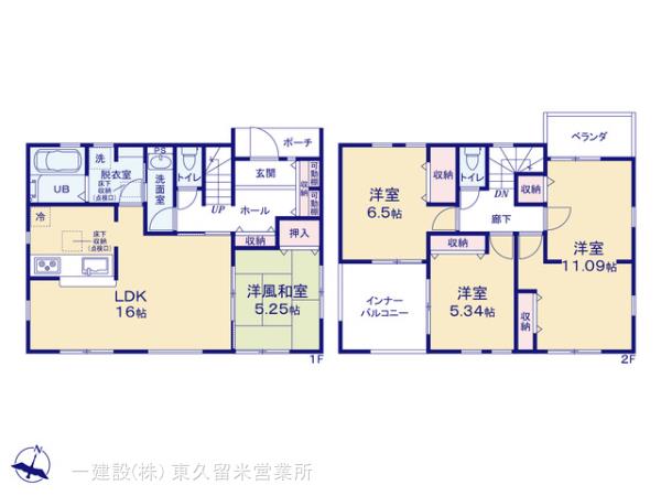 リーブルガーデン八王子市南陽台３丁目の見取り図