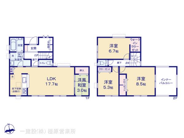 リーブルガーデン田原本町阪手１２期の見取り図