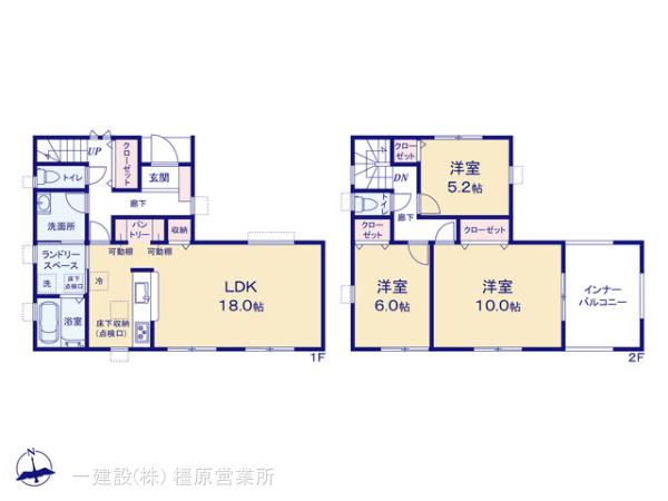 リーブルガーデン田原本町阪手１２期の見取り図
