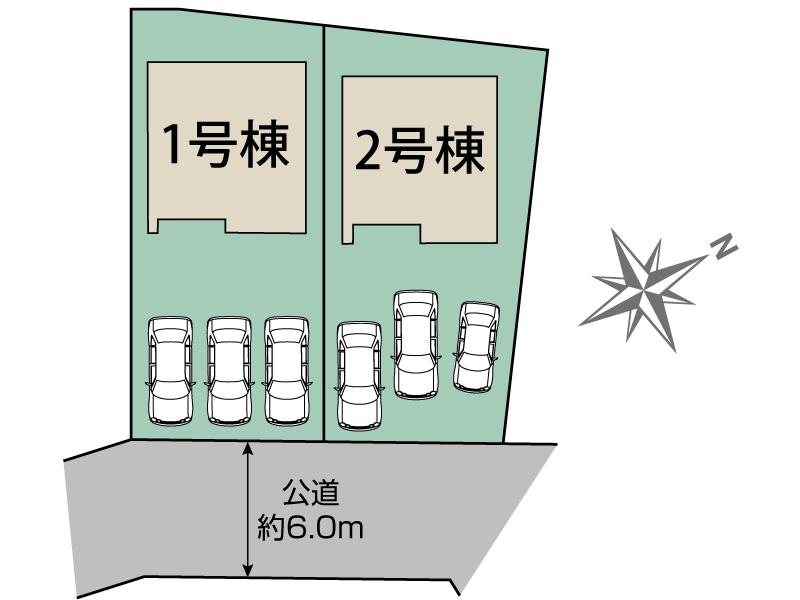 ブルーミングガーデン豊田市丸山町４丁目２棟の見取り図