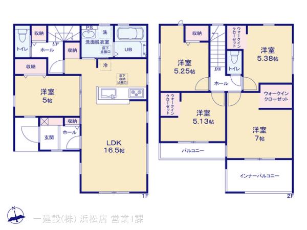 リーブルガーデン湖西新居町中之郷２期の見取り図