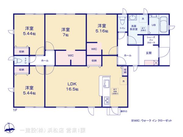 リーブルガーデン磐田福田２１期の見取り図