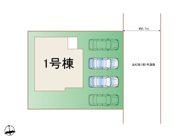 ハートフルタウン(東)一宮市浅井町4期の見取り図